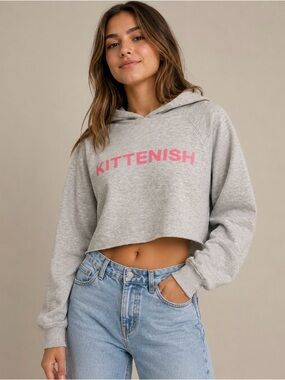 Kittenish Label Cropped Sweatshirt- Nashville Brand